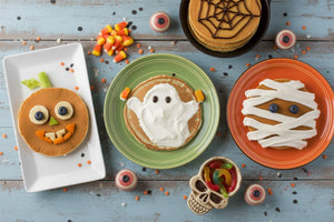 Receitas Halloween - Panquecas de Abóbora Monstruosas