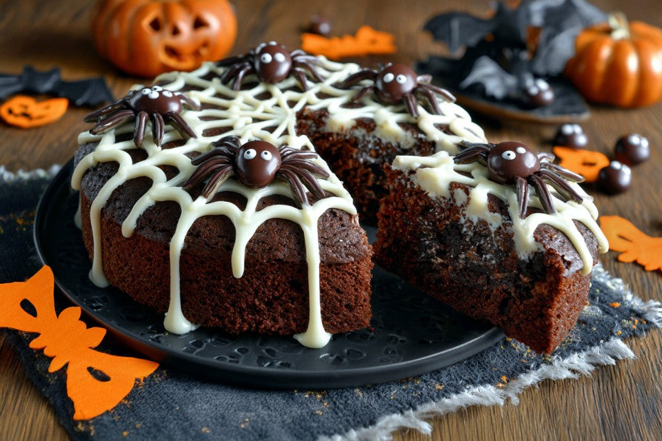 Receitas Halloween - Bolo Aranha