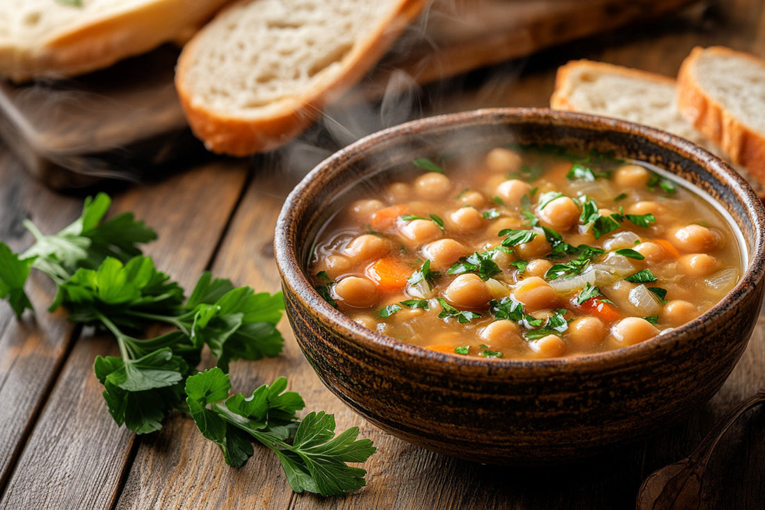 Sopa de Grão no Robot de Cozinha - Receita
