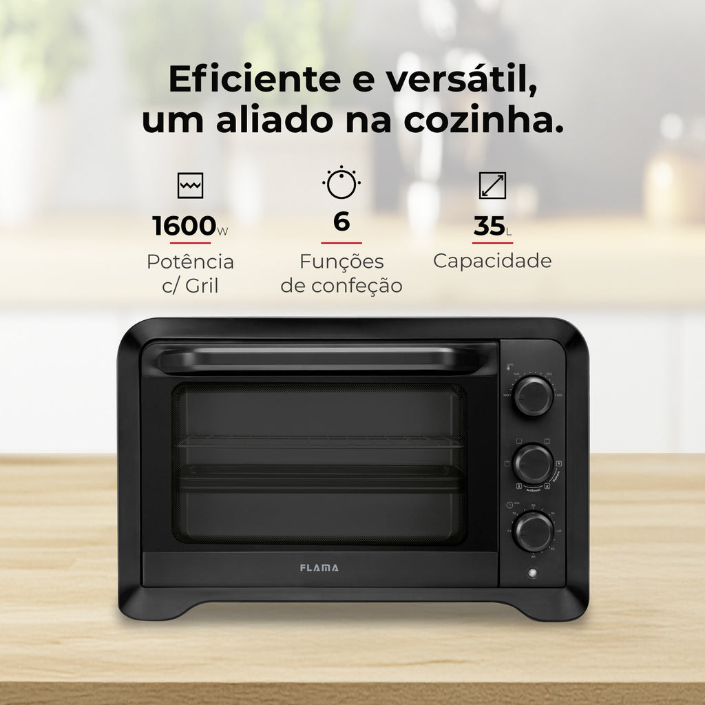Mini Forno de Convecção 35L 1600W 1537FL