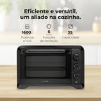 Mini Forno de Convecção 35L 1600W 1537FL