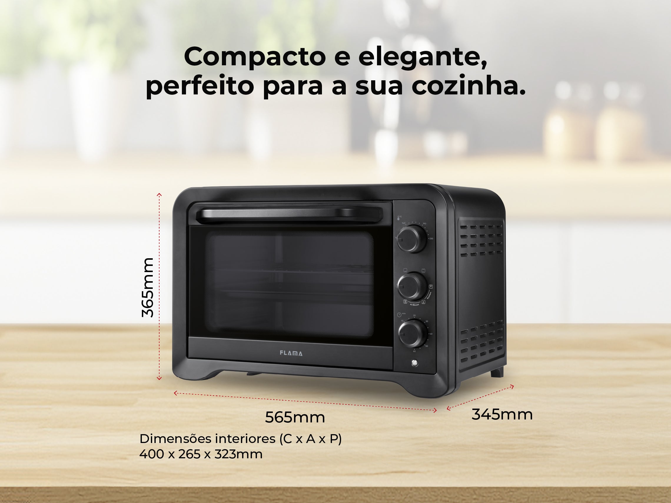 Mini Forno de Convecção 45L 2000W 1538FL FLAMA