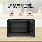 Mini Forno de Convecção 60L 2000W 1539FL