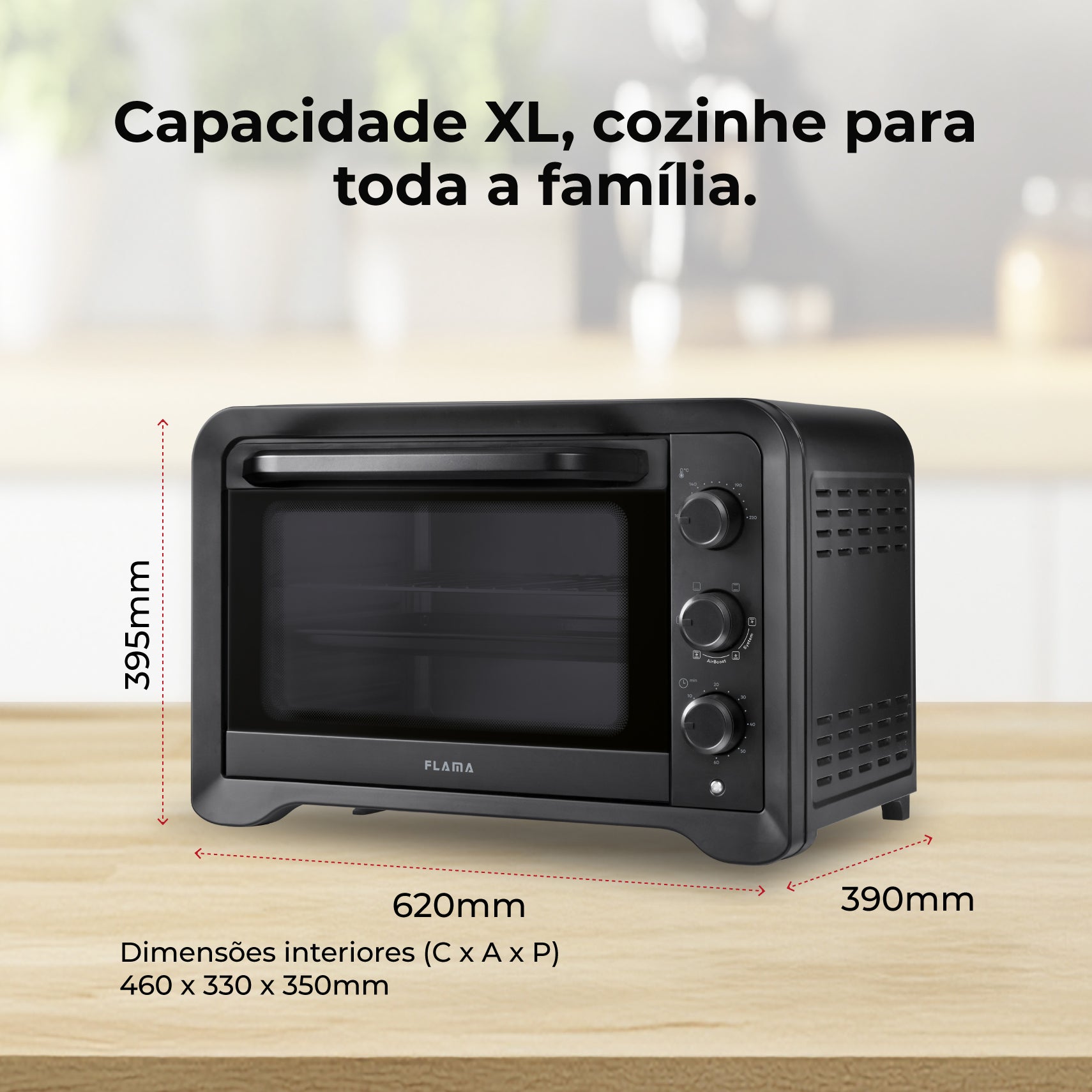 Mini Forno de Convecção 60L 2000W 1539FL