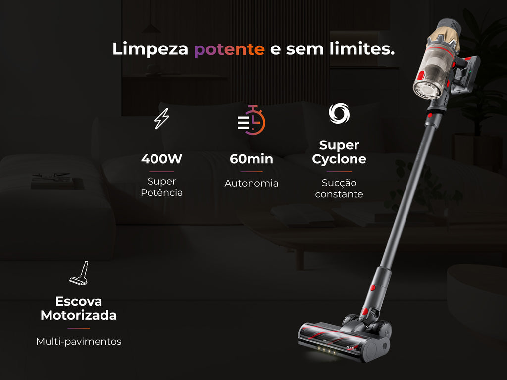 Aspirador Vertical ProForce 60 Sem Fios 1645FL FLAMA