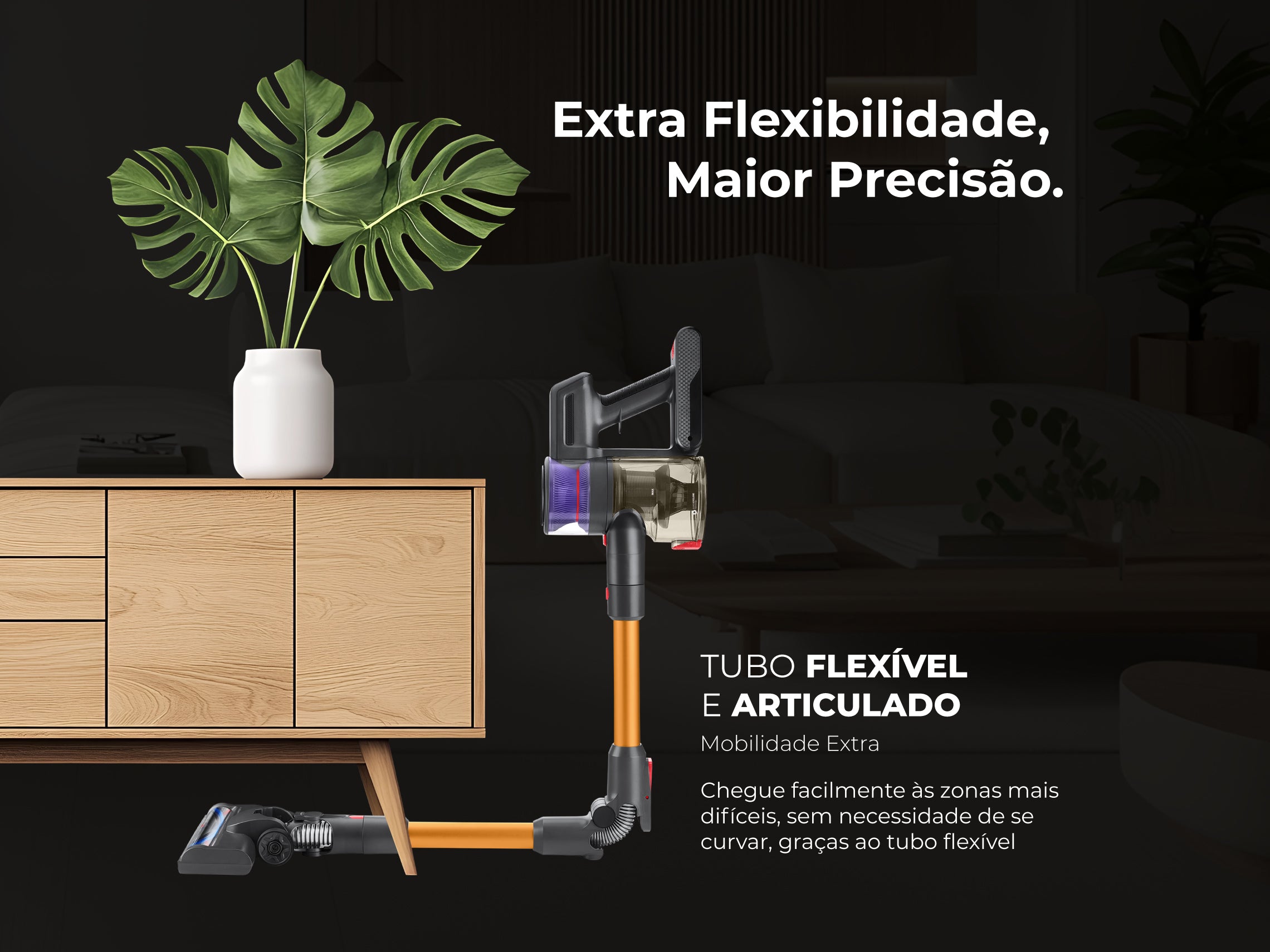 Aspirador Vertical Sem Fio ProClean Flex 50 1649FL FLAMA
