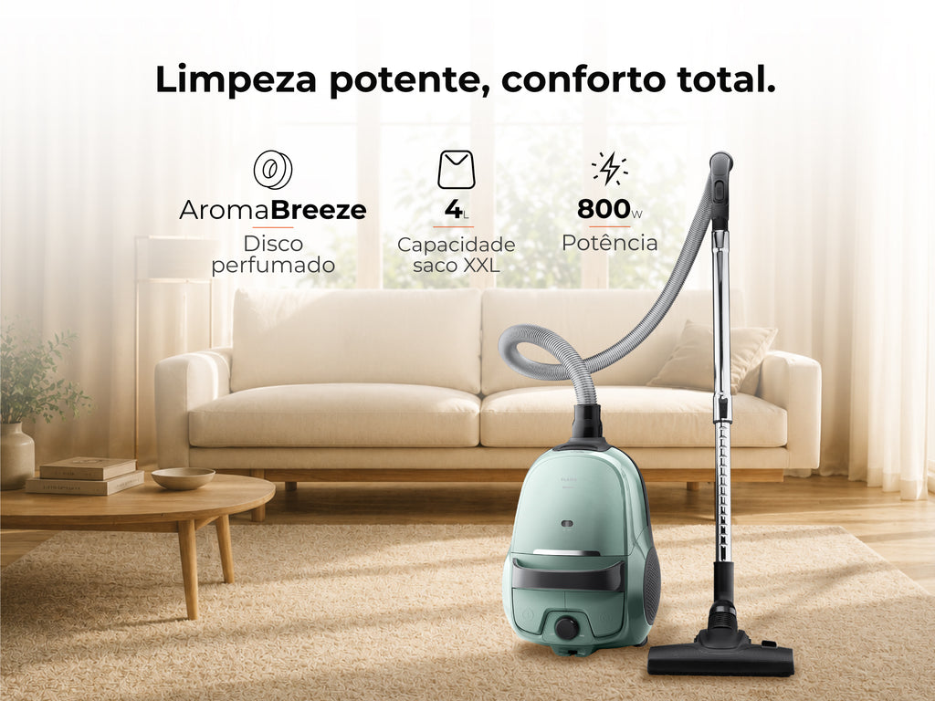 Aspirador Com Saco Spin&Go 800W 1677FL FLAMA
