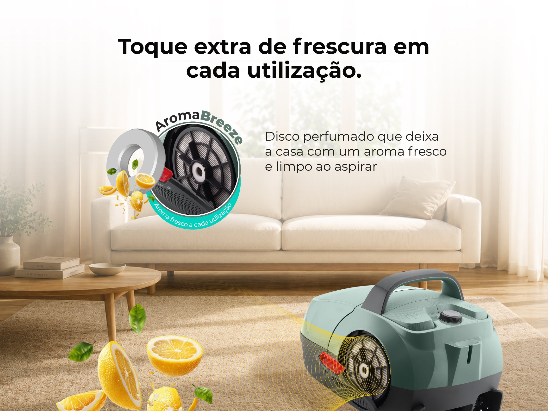 Aspirador Com Saco Spin&Go 800W 1677FL FLAMA