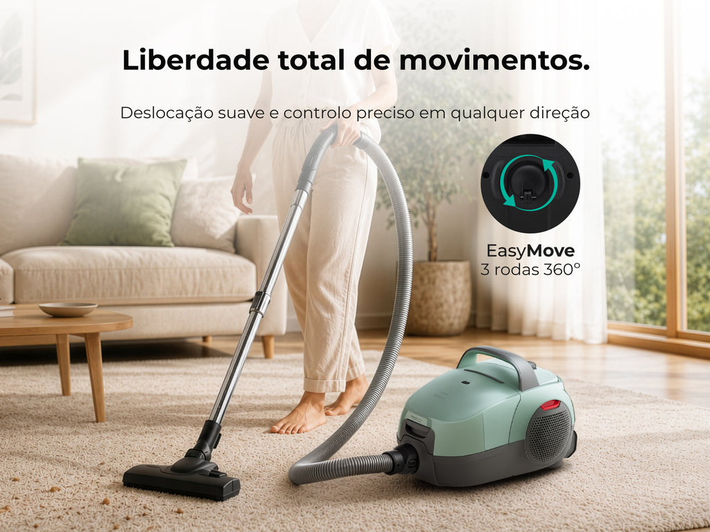 Aspirador Com Saco Spin&Go 800W 1677FL FLAMA