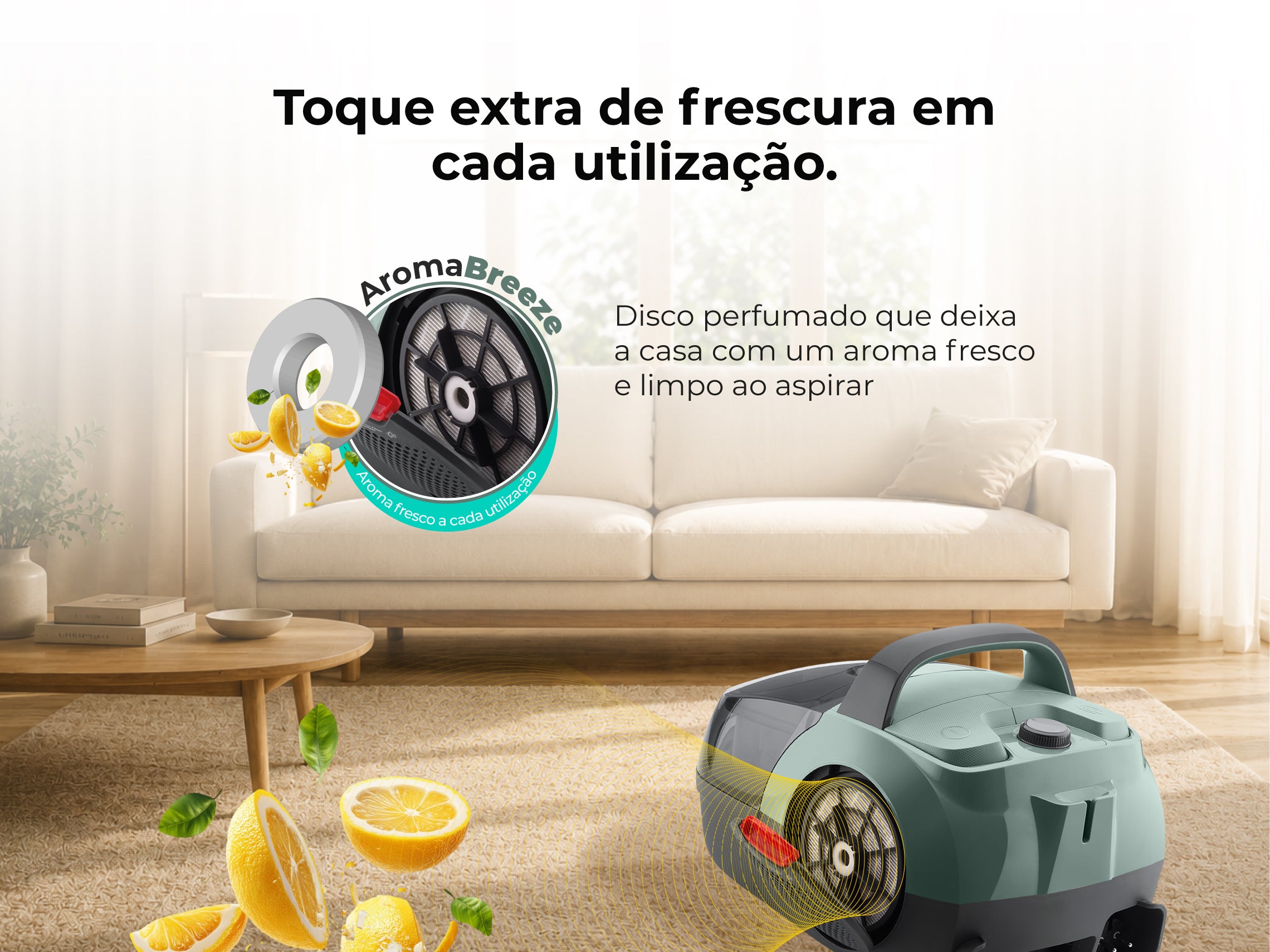 Aspirador Sem Saco Spin&Go Cyclone 800W 1687FL FLAMA