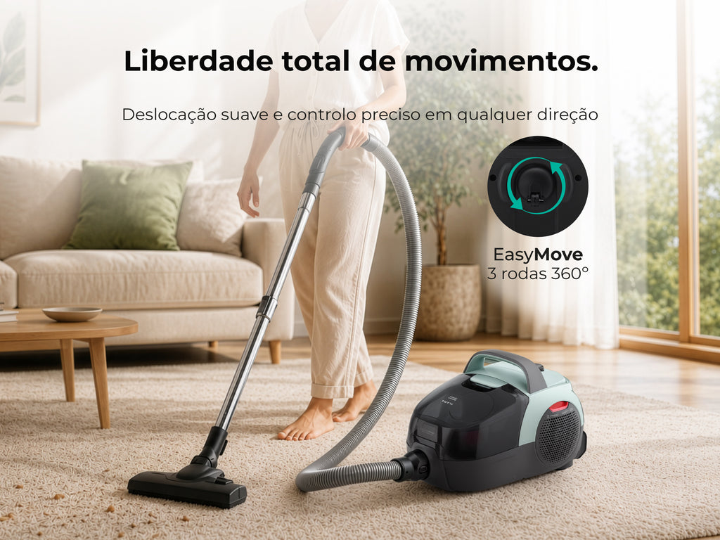 Aspirador Sem Saco Spin&Go Cyclone 800W 1687FL FLAMA