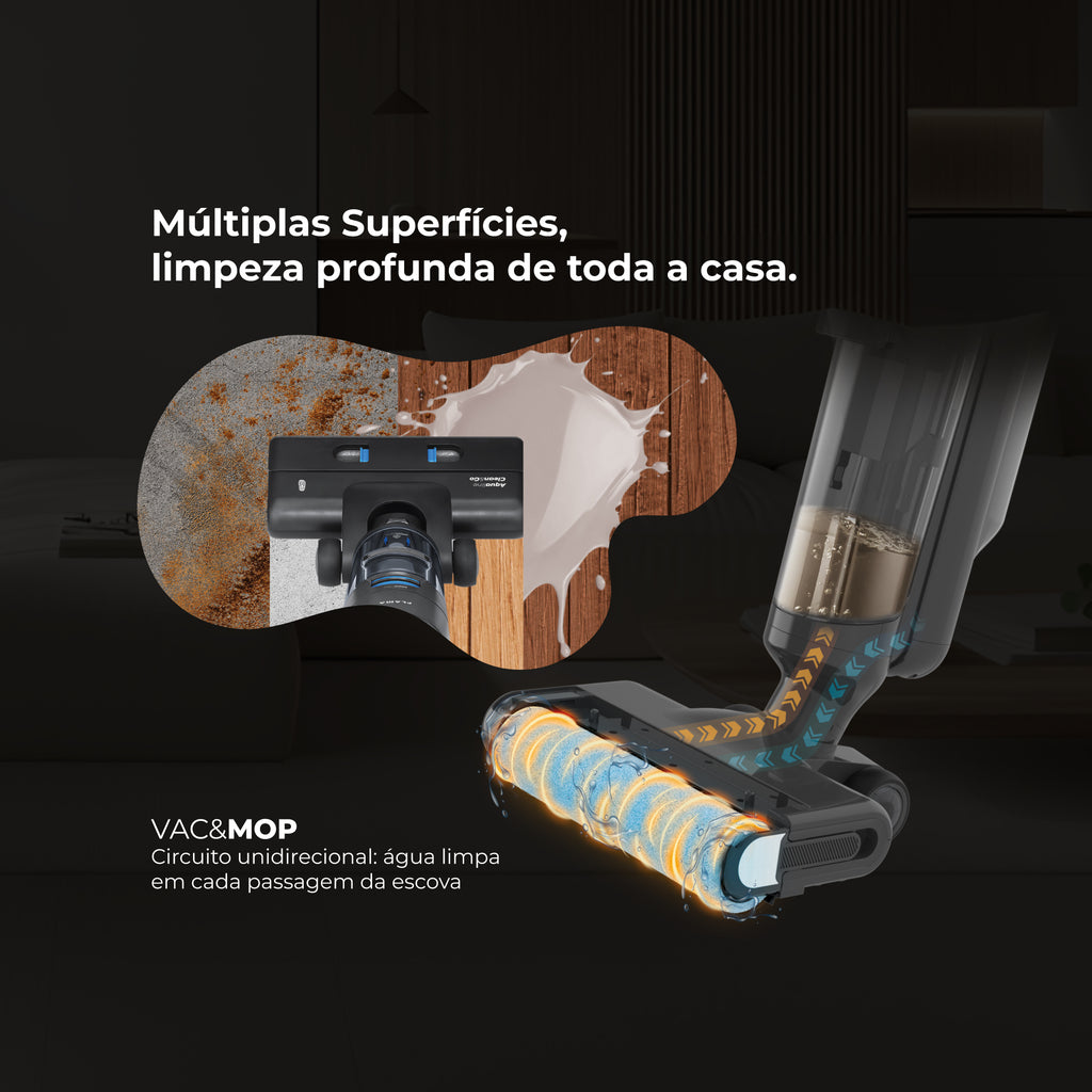 Aspirador Vertical Aqualine Clean&Go 1691FL