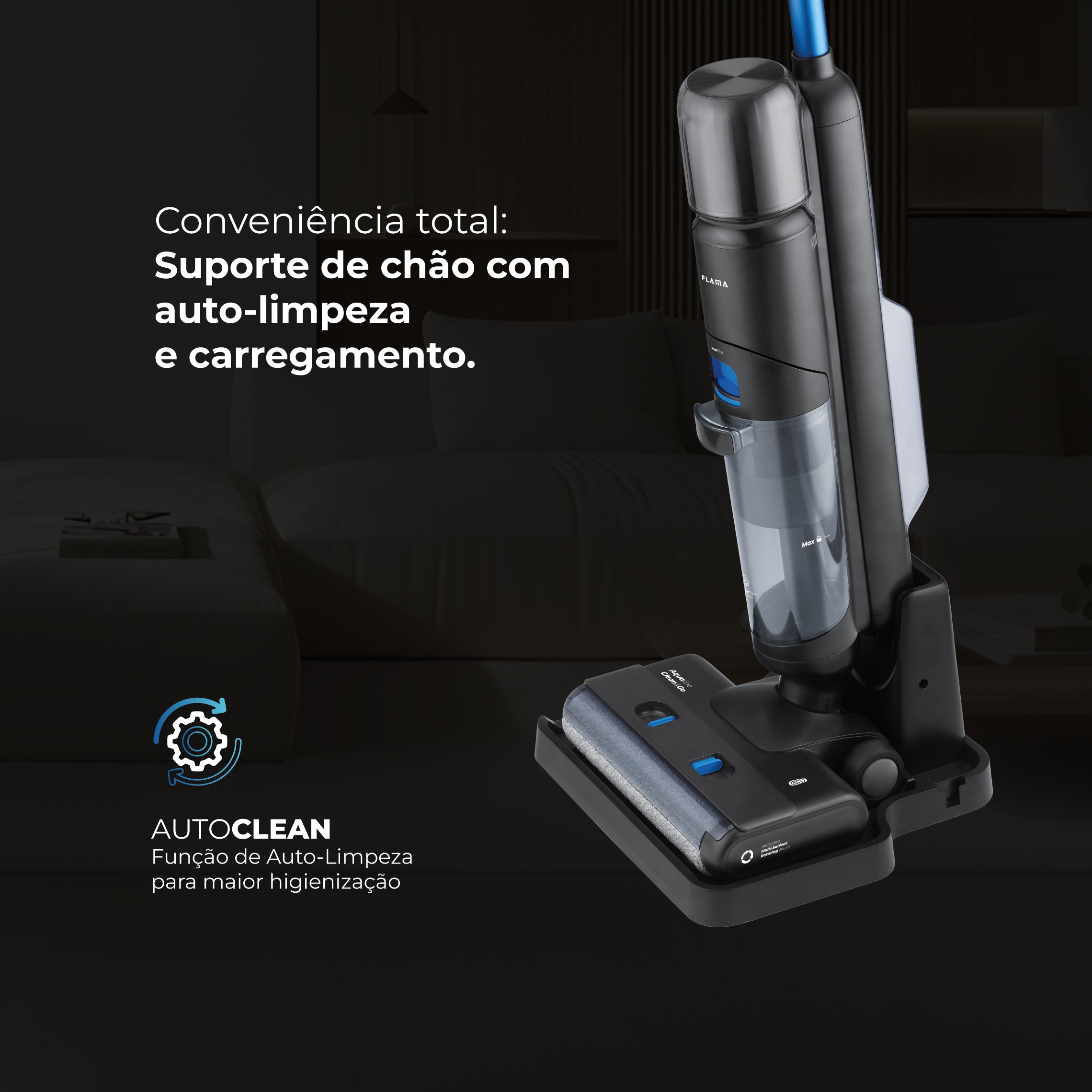 Aspirador Vertical Aqualine Clean&Go 1691FL