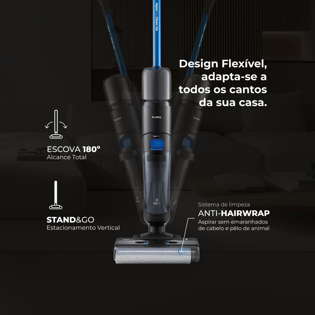 Aspirador Vertical Aqualine Clean&Go 1691FL