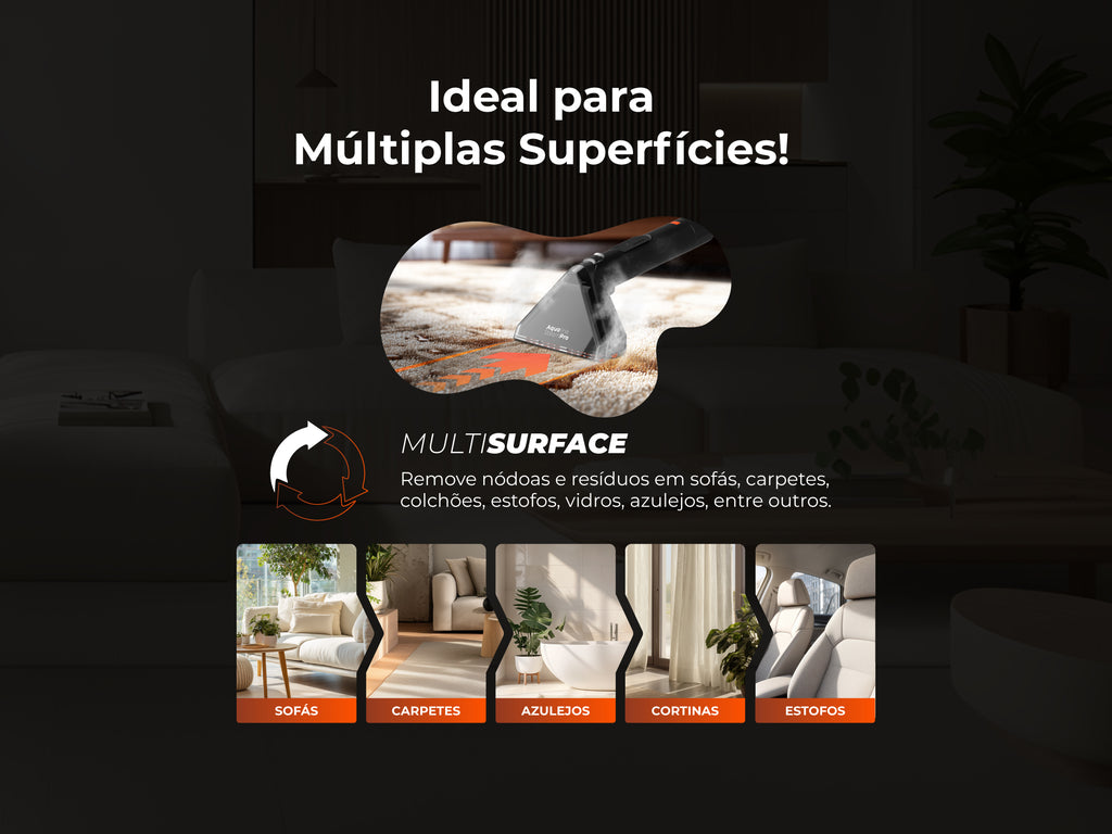 Máquina de Limpeza Aqualine SteamPro 1696FL FLAMA