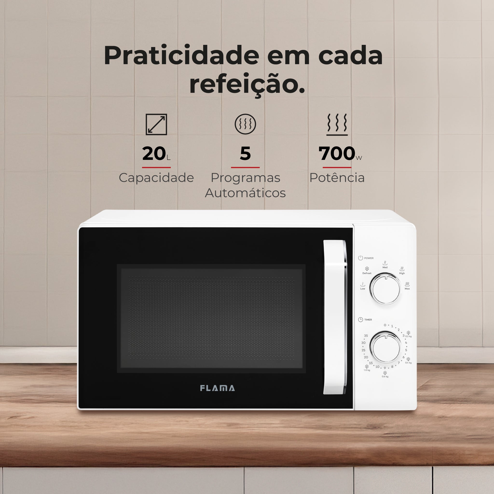 Micro-ondas 20L Branco 1808FL