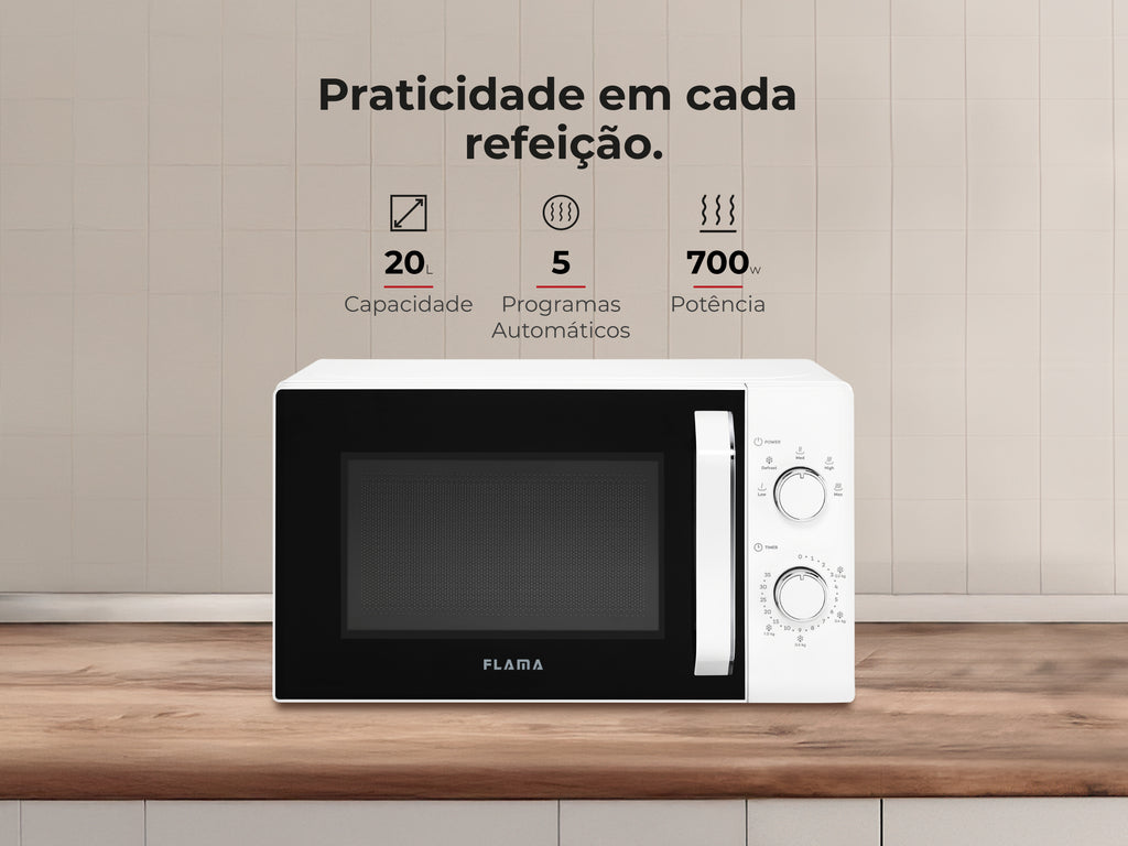 Micro-ondas 20L Branco 1808FL FLAMA