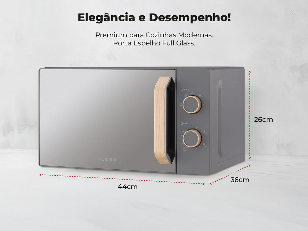 Micro-ondas 20L Cinza 1832FL FLAMA