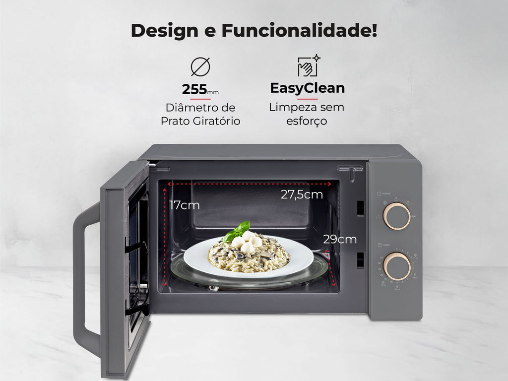 Micro-ondas 20L Cinza 1832FL FLAMA