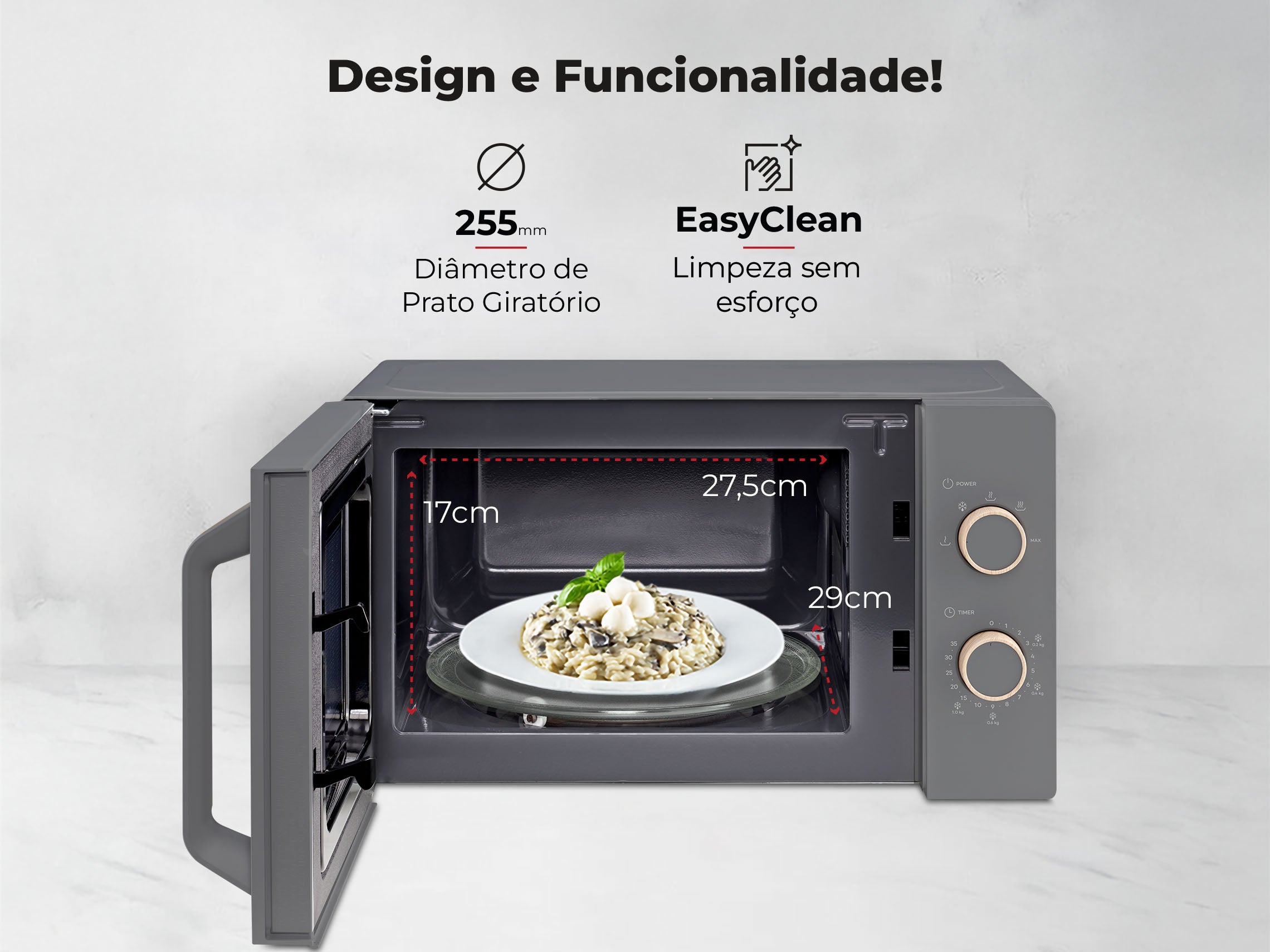 Micro-ondas 20L Cinza 1832FL FLAMA