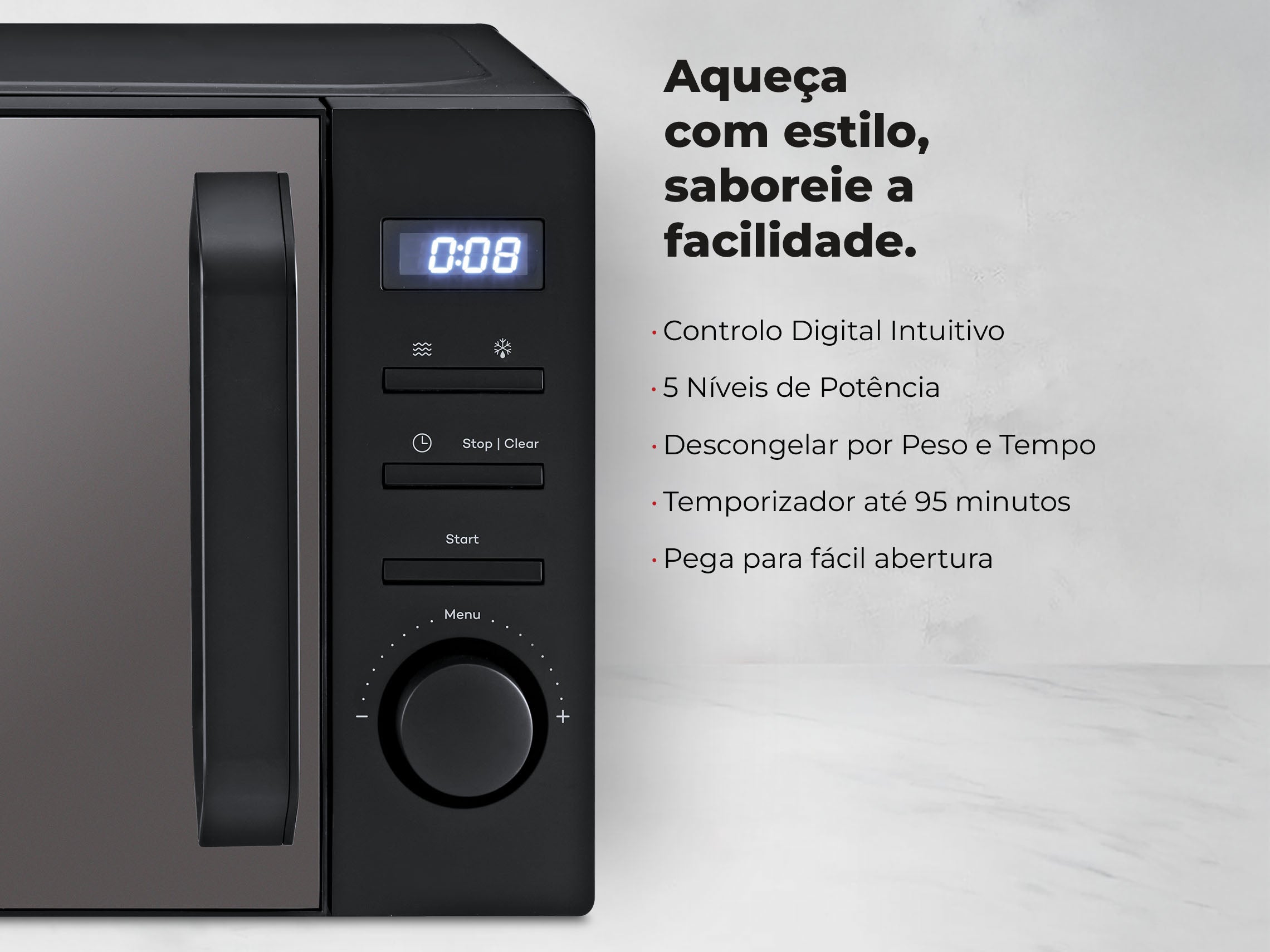 Micro-ondas 20L Digital Preto 1833FL FLAMA