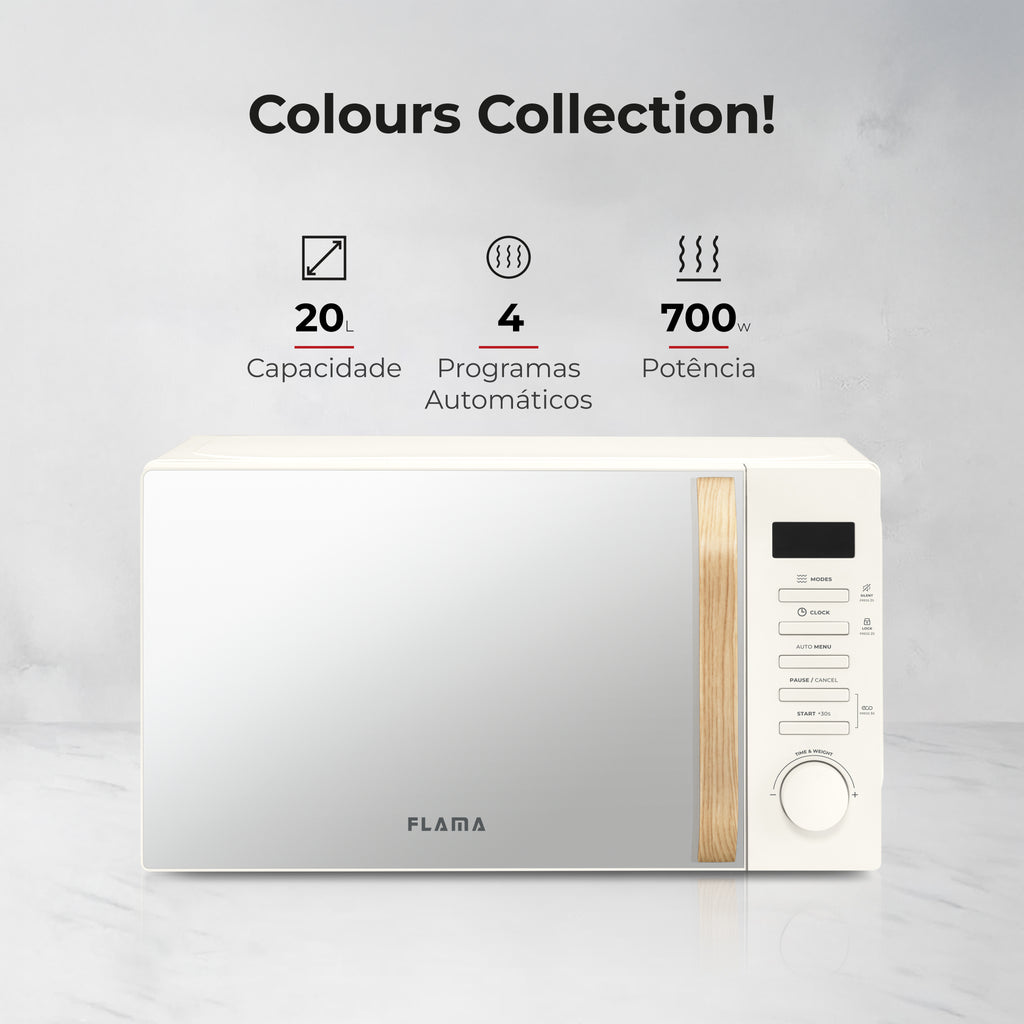 Micro-ondas 20L Digital Creme 1841FL