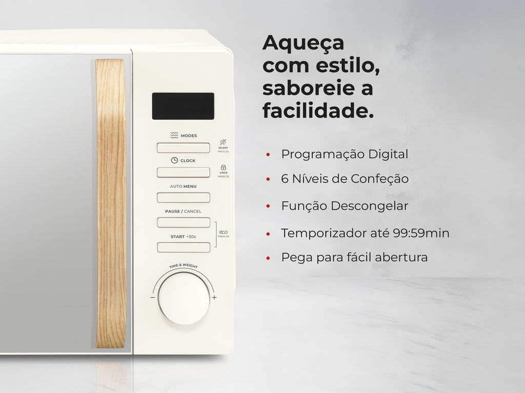 Micro-ondas 20L Digital Creme 1841FL FLAMA