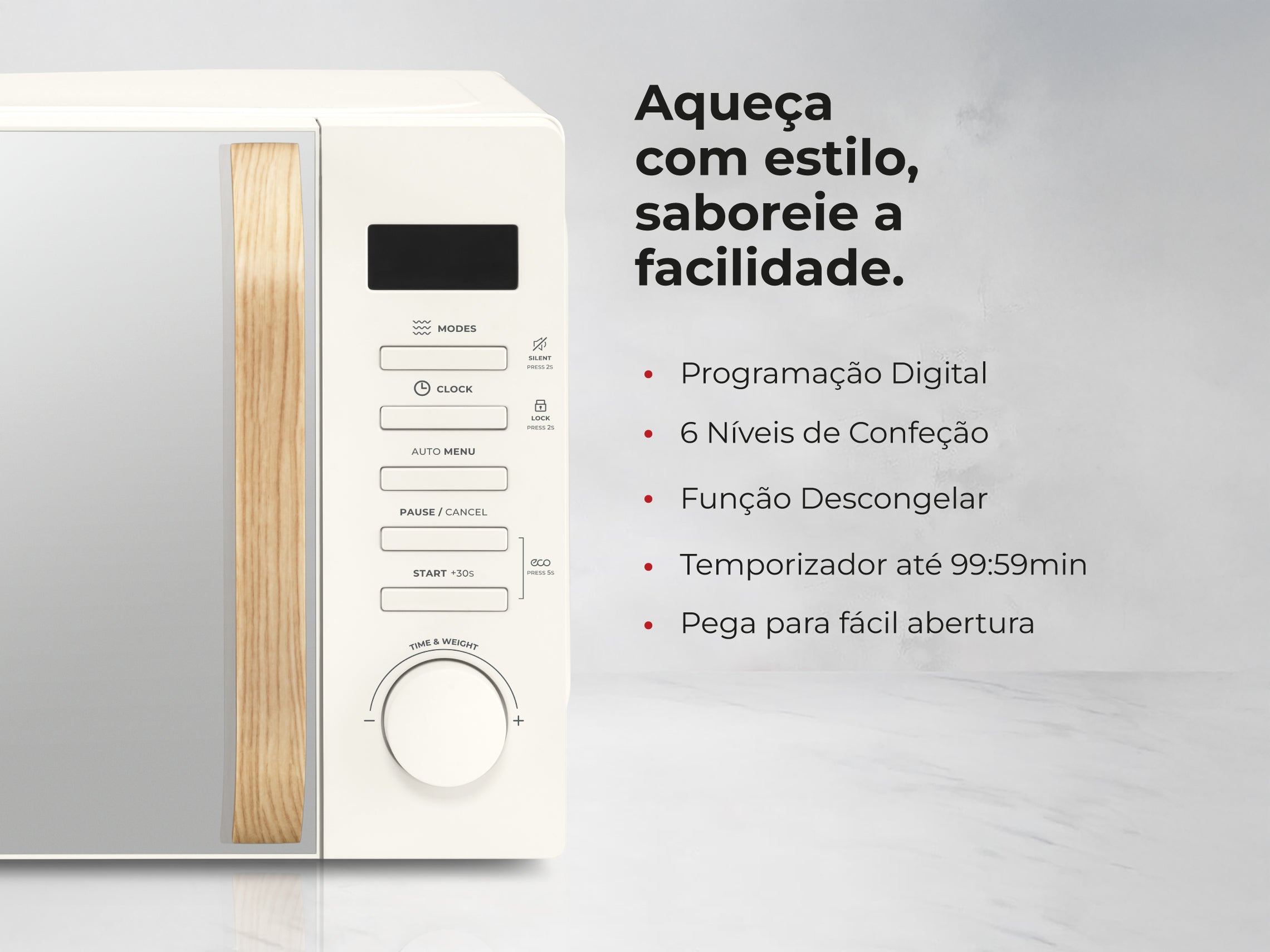 Micro-ondas 20L Digital Creme 1841FL FLAMA