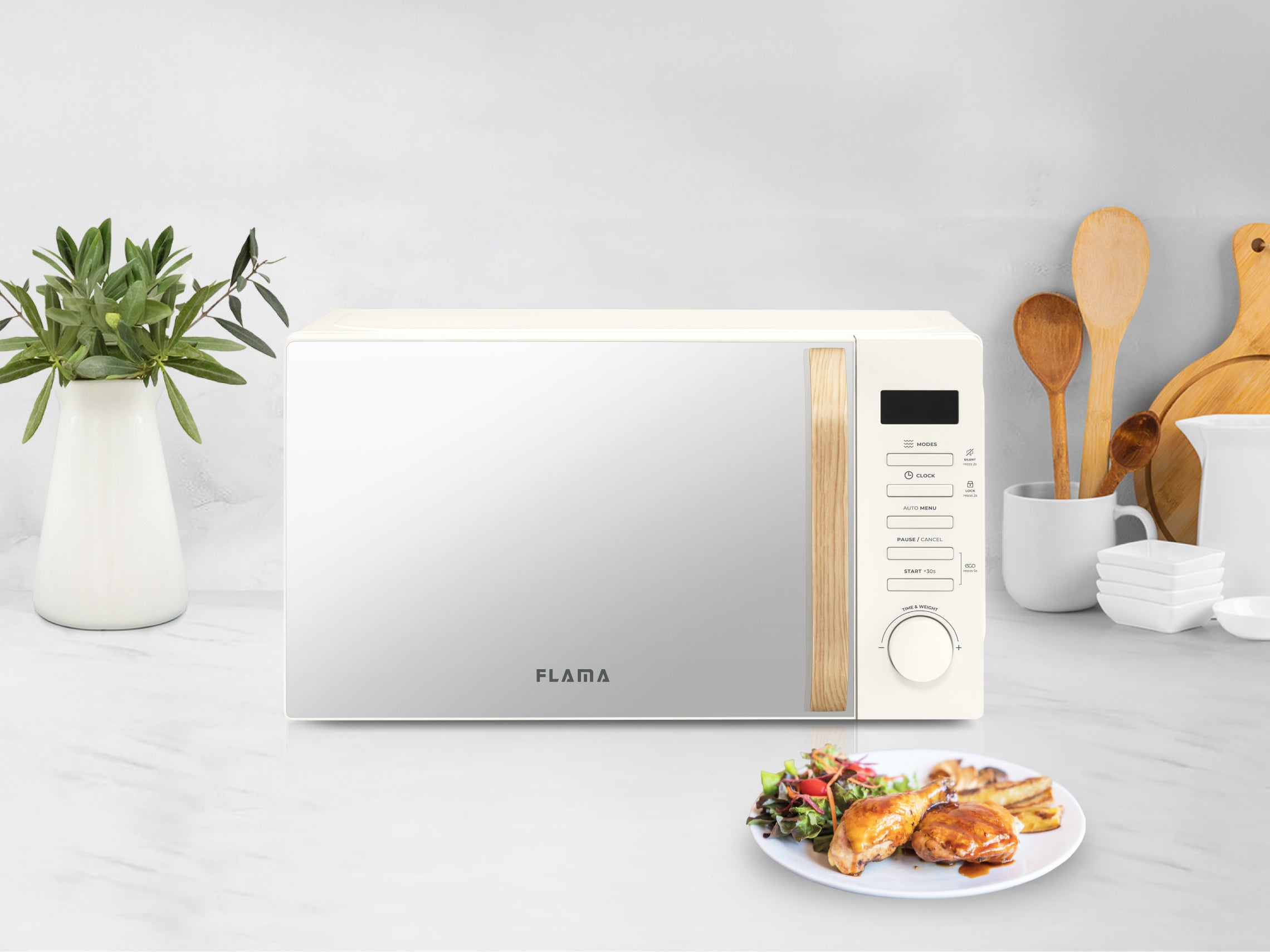 Micro-ondas 20L Digital Creme 1841FL FLAMA