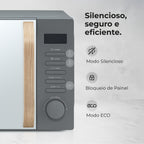 Micro-ondas 20L Digital Cinza 1842FL