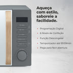 Micro-ondas 20L Digital Cinza 1842FL