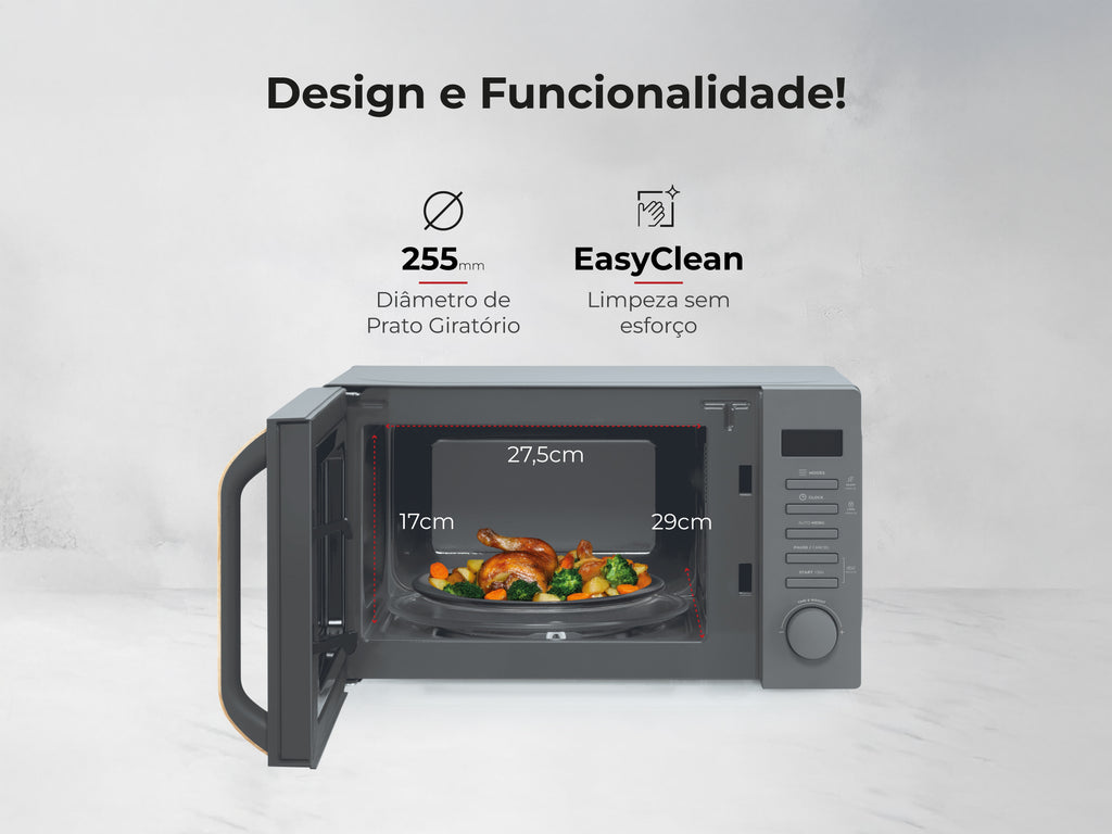 Micro-ondas 20L Digital Cinza 1842FL FLAMA