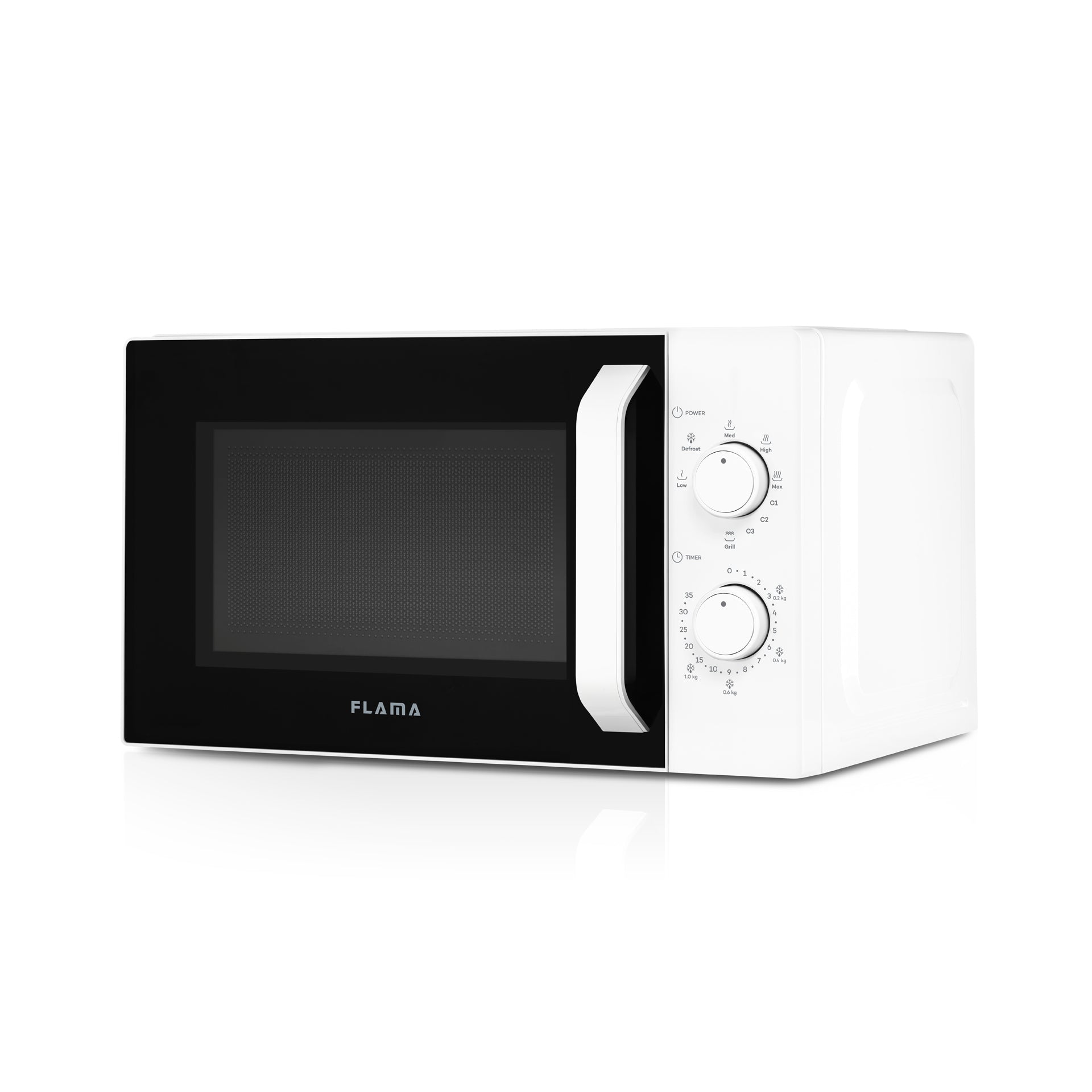 Micro-ondas 20L Com Grill Branco 1843FL FLAMA