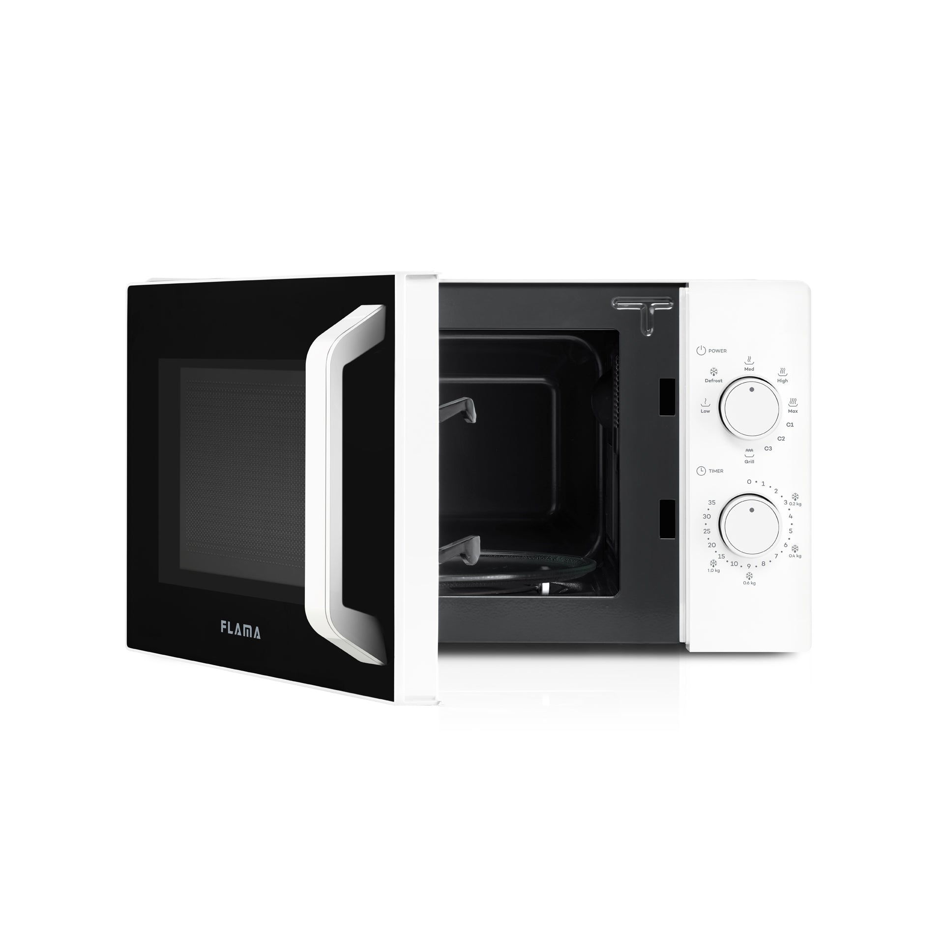 Micro-ondas 20L Com Grill Branco 1843FL FLAMA