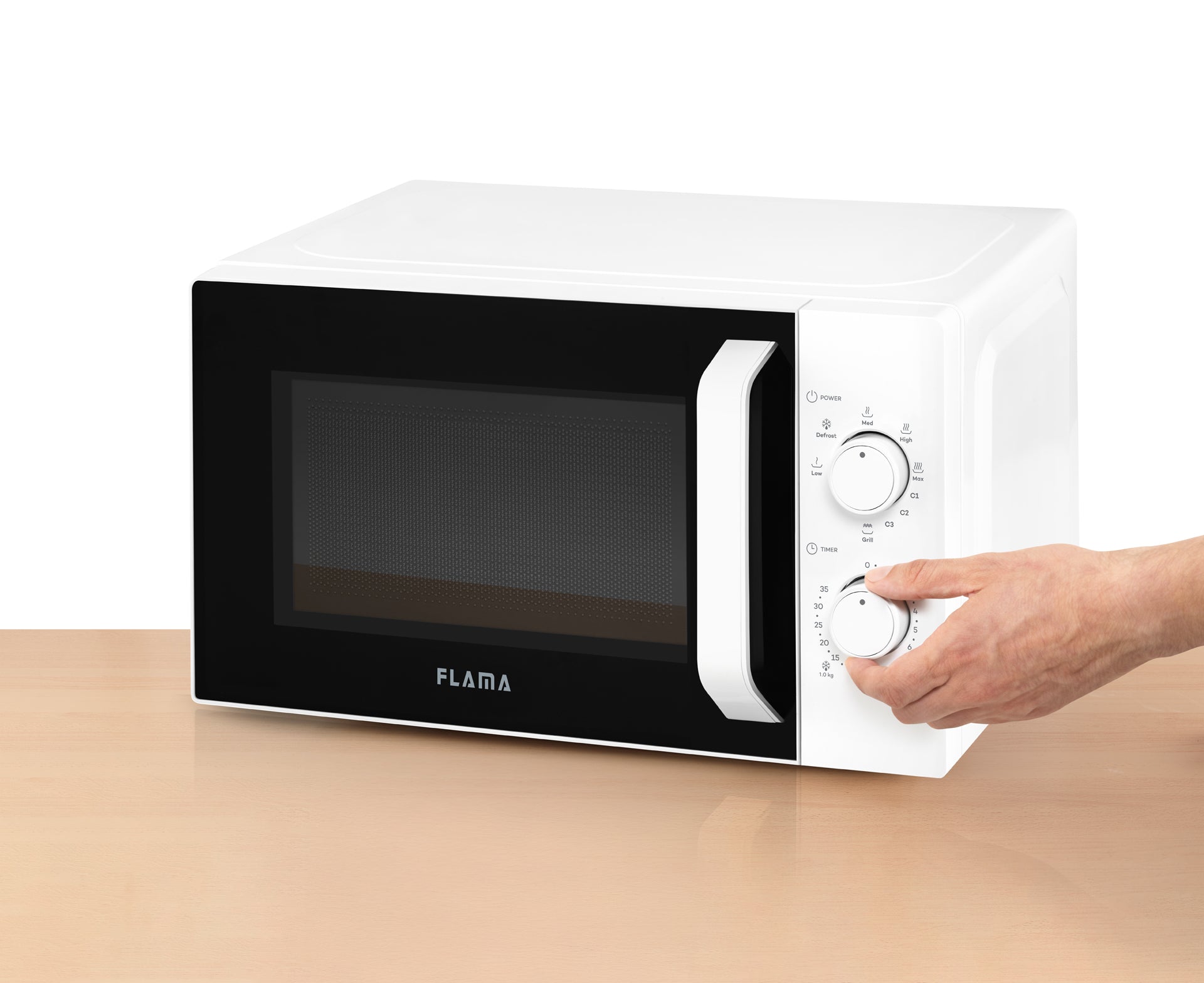 Micro-ondas 20L Com Grill Branco 1843FL FLAMA
