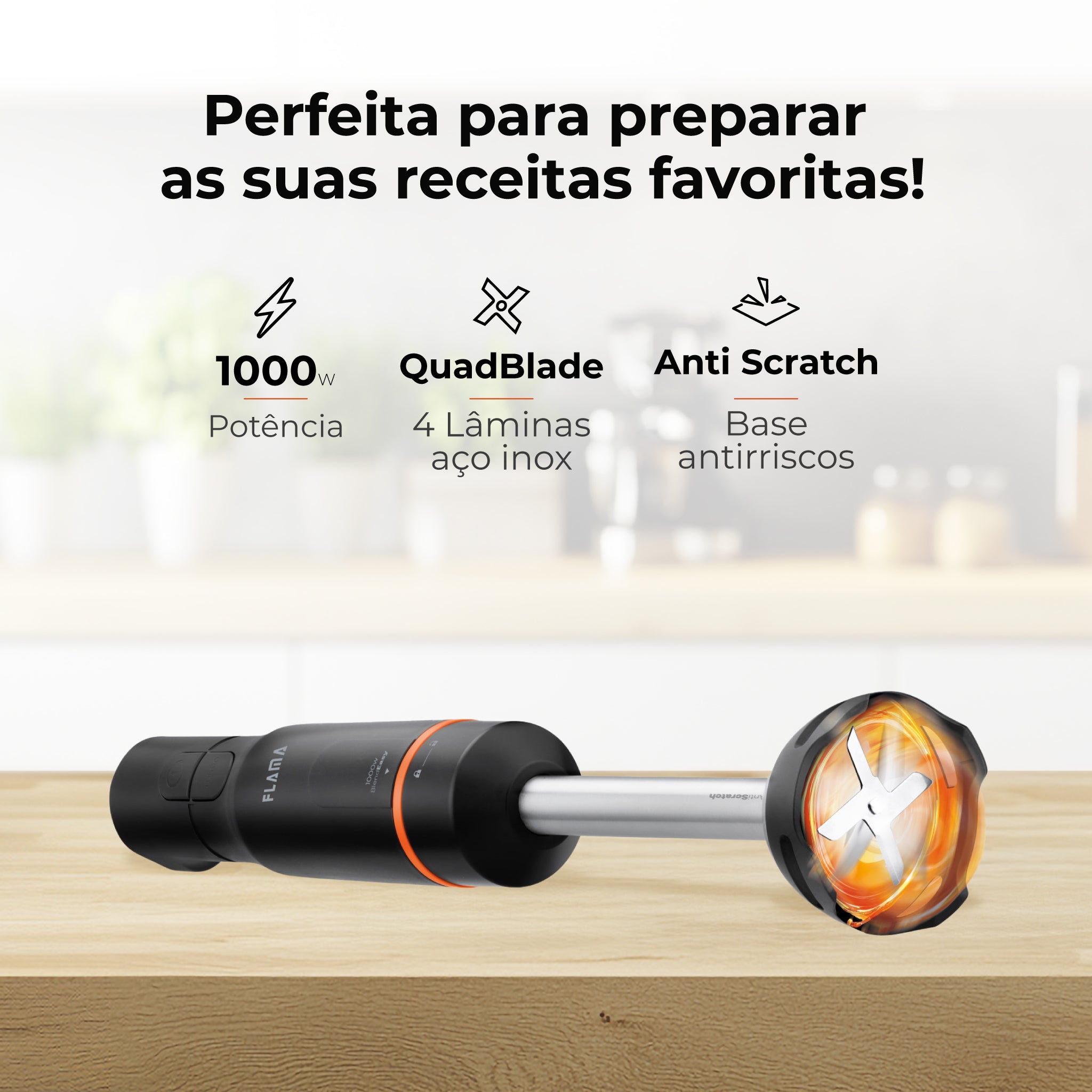 Varinha Mágica BlendEasy AntiScratch 1000W 2036FL