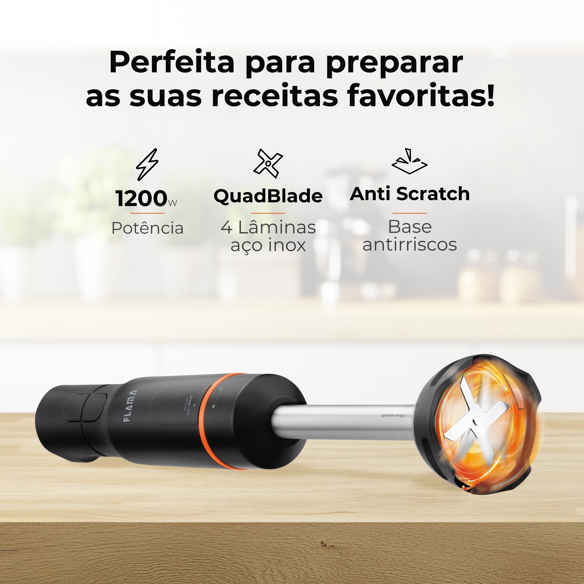 Varinha Mágica BlendEasy AntiScratch 1200W 2037FL