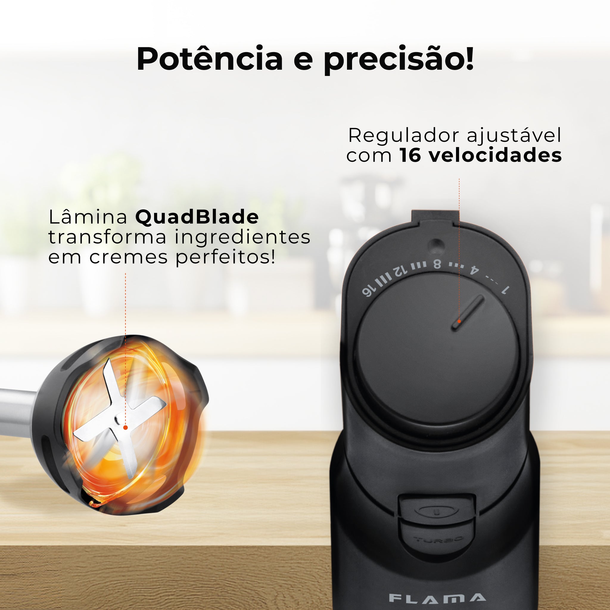 Varinha Mágica BlendEasy AntiScratch 1200W 2037FL