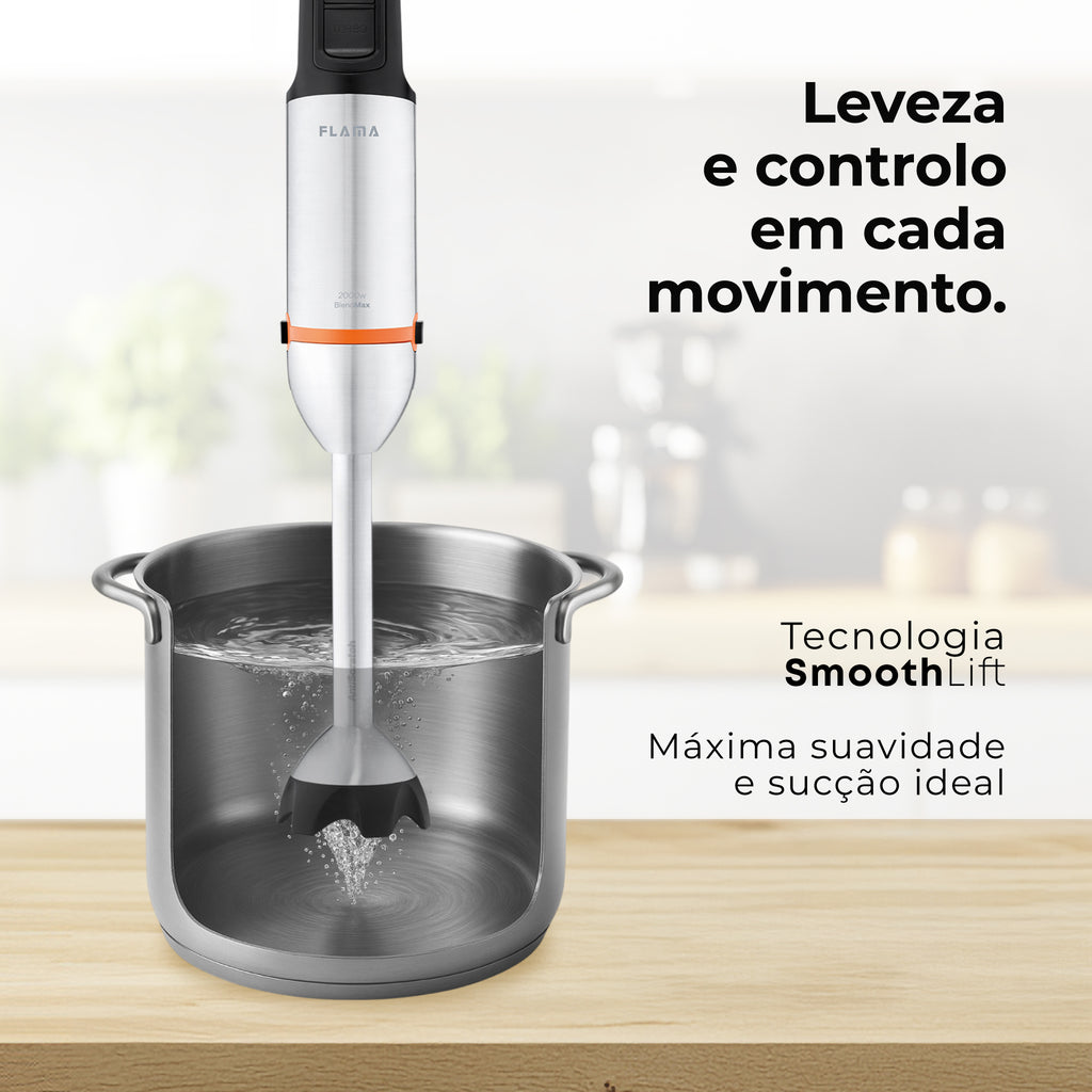 Varinha Mágica BlendMax HexaBlade AntiScratch C/ Acessórios 2000W 2056FL FLAMA