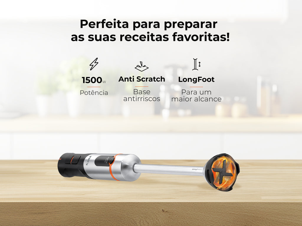 Varinha Mágica BlendUltra LongFoot AntiScratch 1500W 2063FL FLAMA