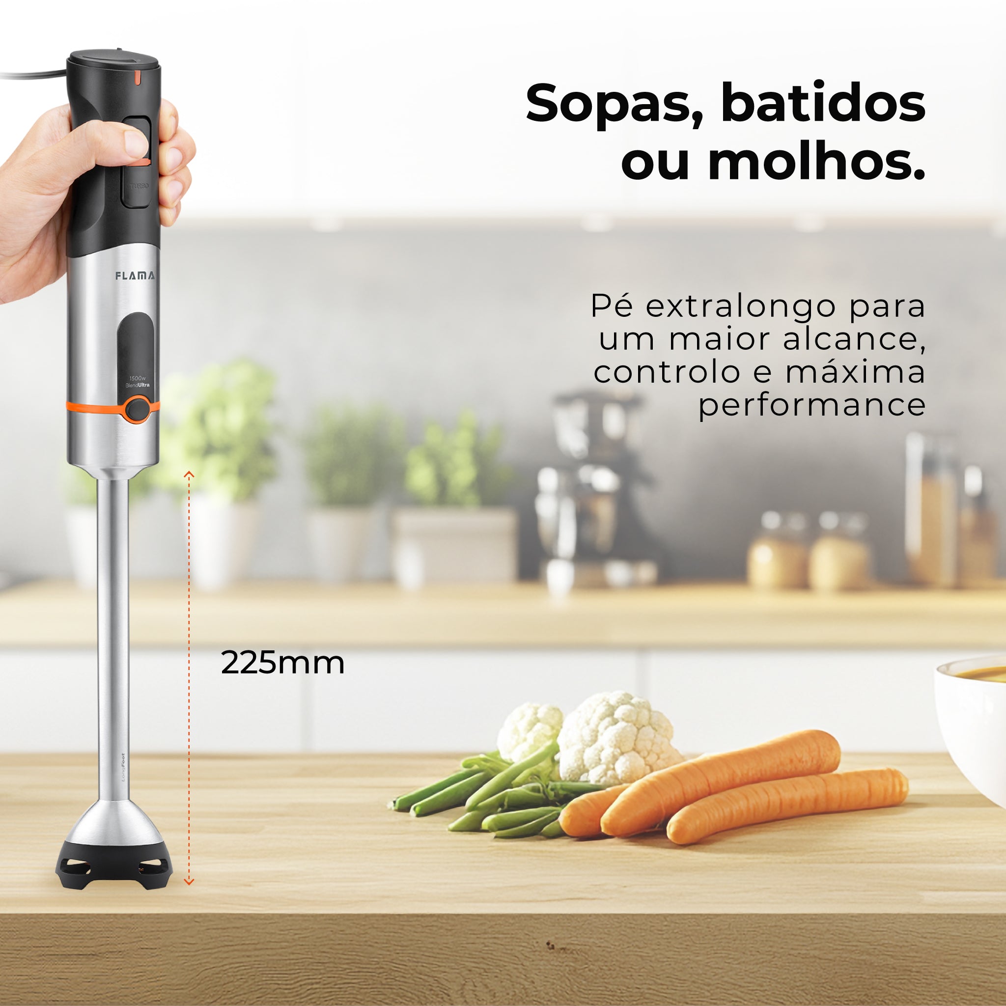 Varinha Mágica BlendUltra LongFoot AntiScratch 1500W 2063FL