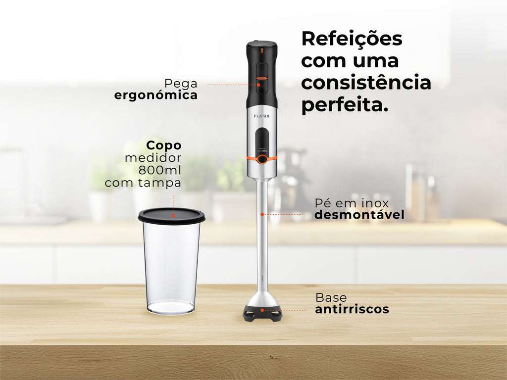 Varinha Mágica BlendUltra LongFoot AntiScratch 1500W 2063FL FLAMA