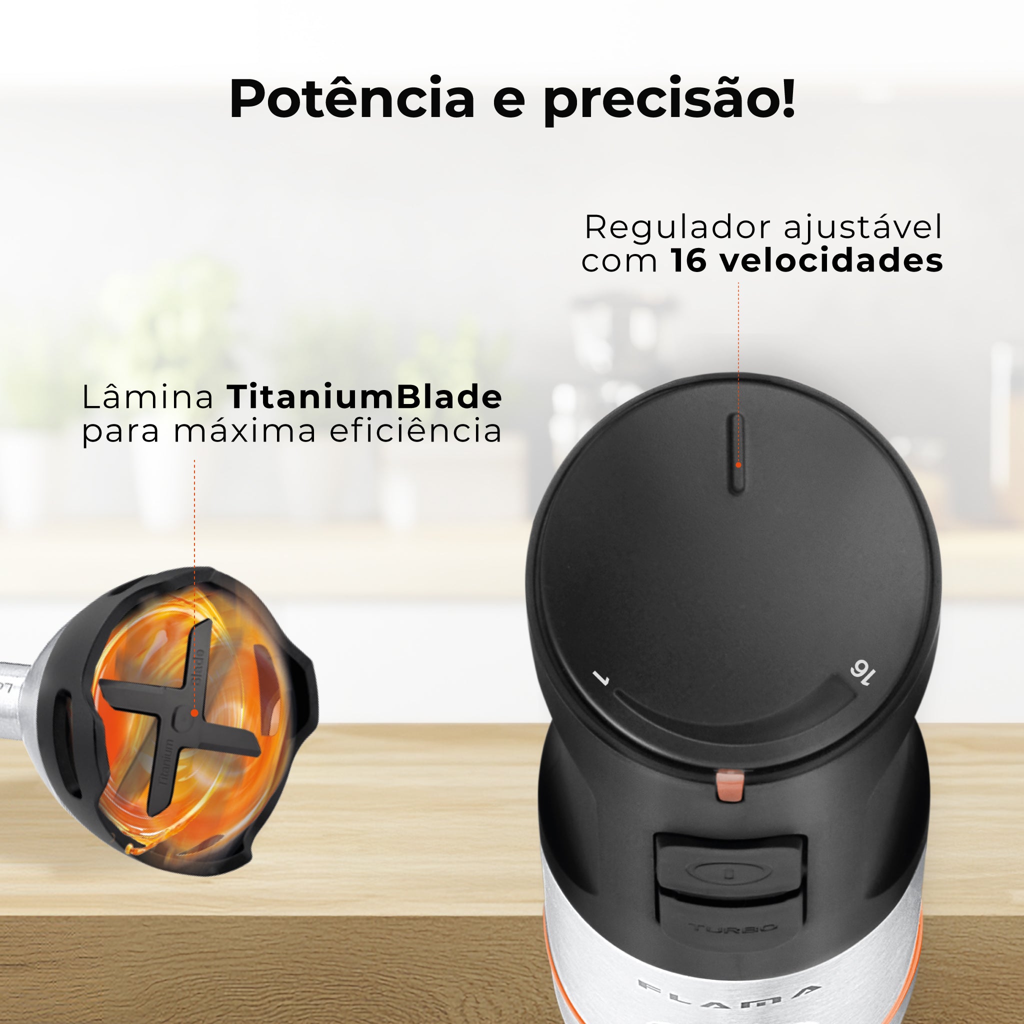 Varinha Mágica BlendUltra LongFoot AntiScratch 1500W 2063FL