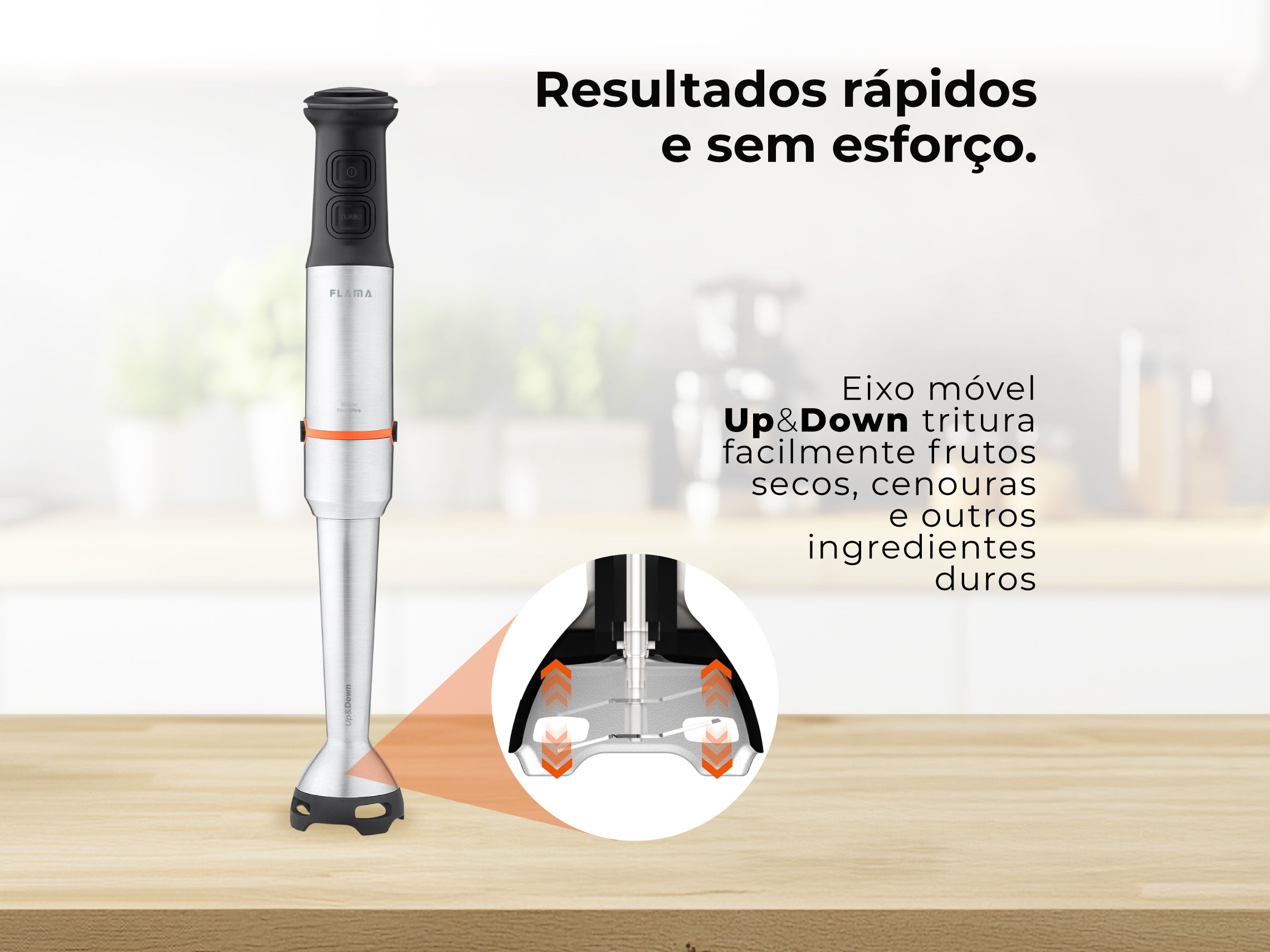 Varinha Mágica BlendUltra AntiScratch Up&Down 1500W 2064FL FLAMA