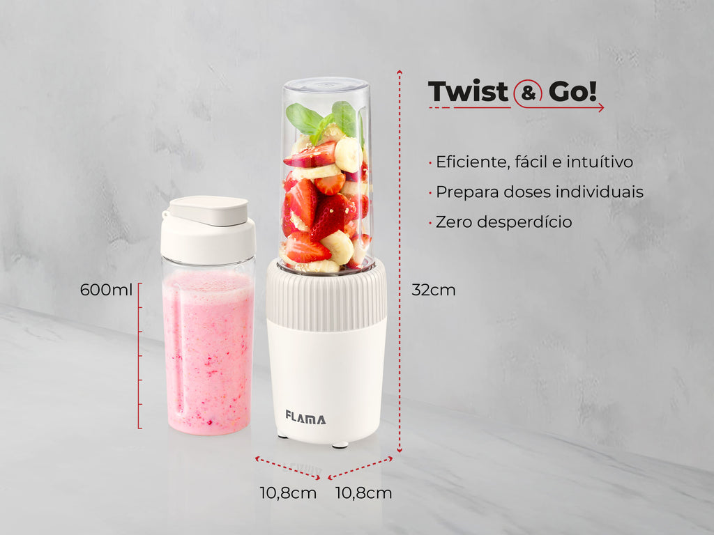 Liquidificadora To-Go Pearl White 2221FL FLAMA