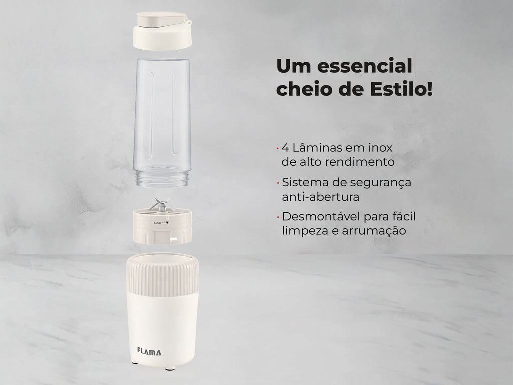 Liquidificadora To-Go Pearl White 2221FL FLAMA