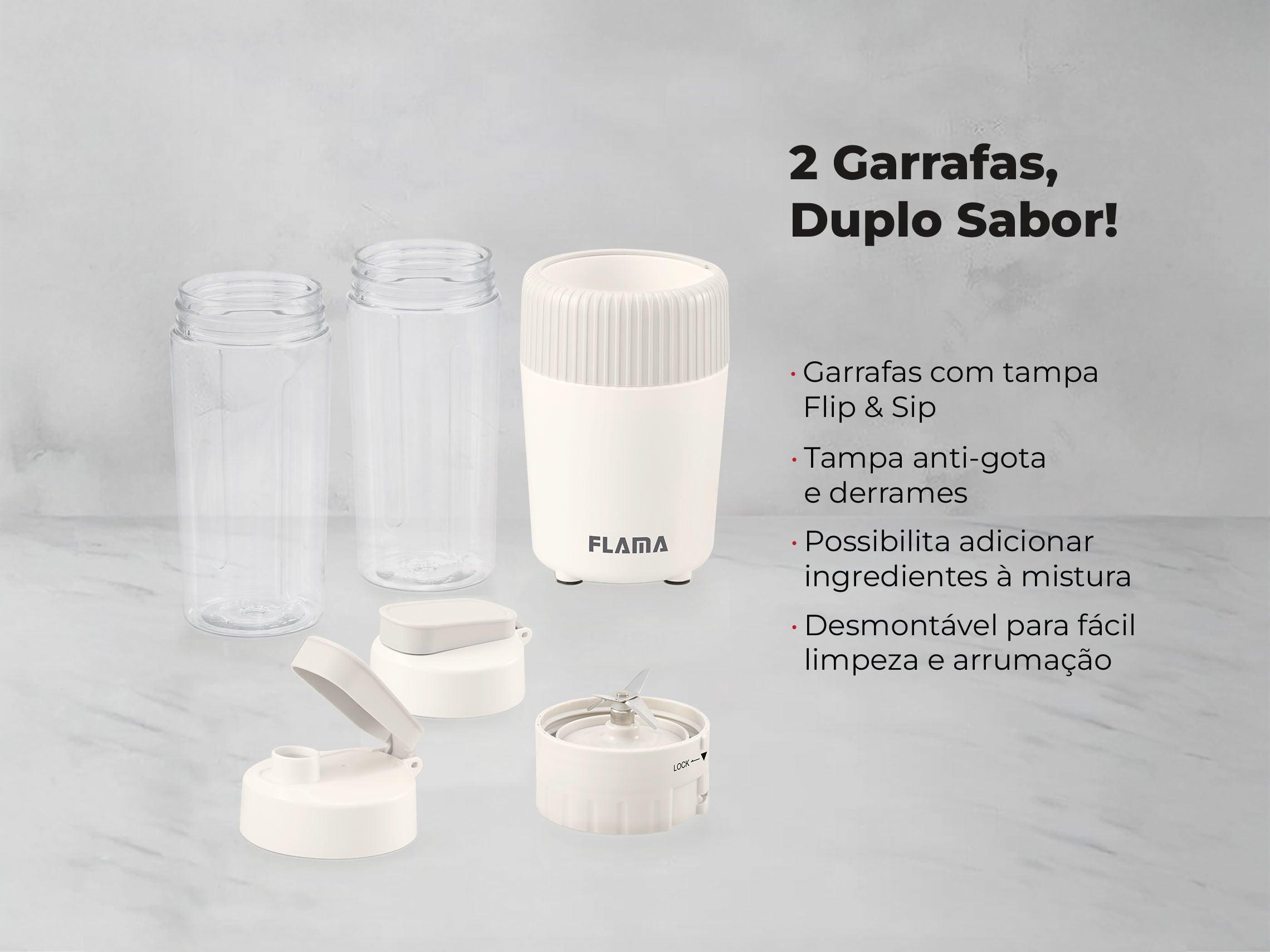 Liquidificadora To-Go Pearl White 2221FL FLAMA