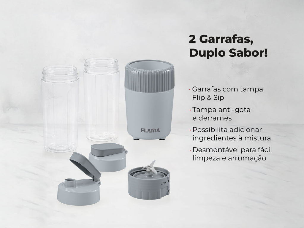 Liquidificadora To-Go Stone Gray 2222FL FLAMA
