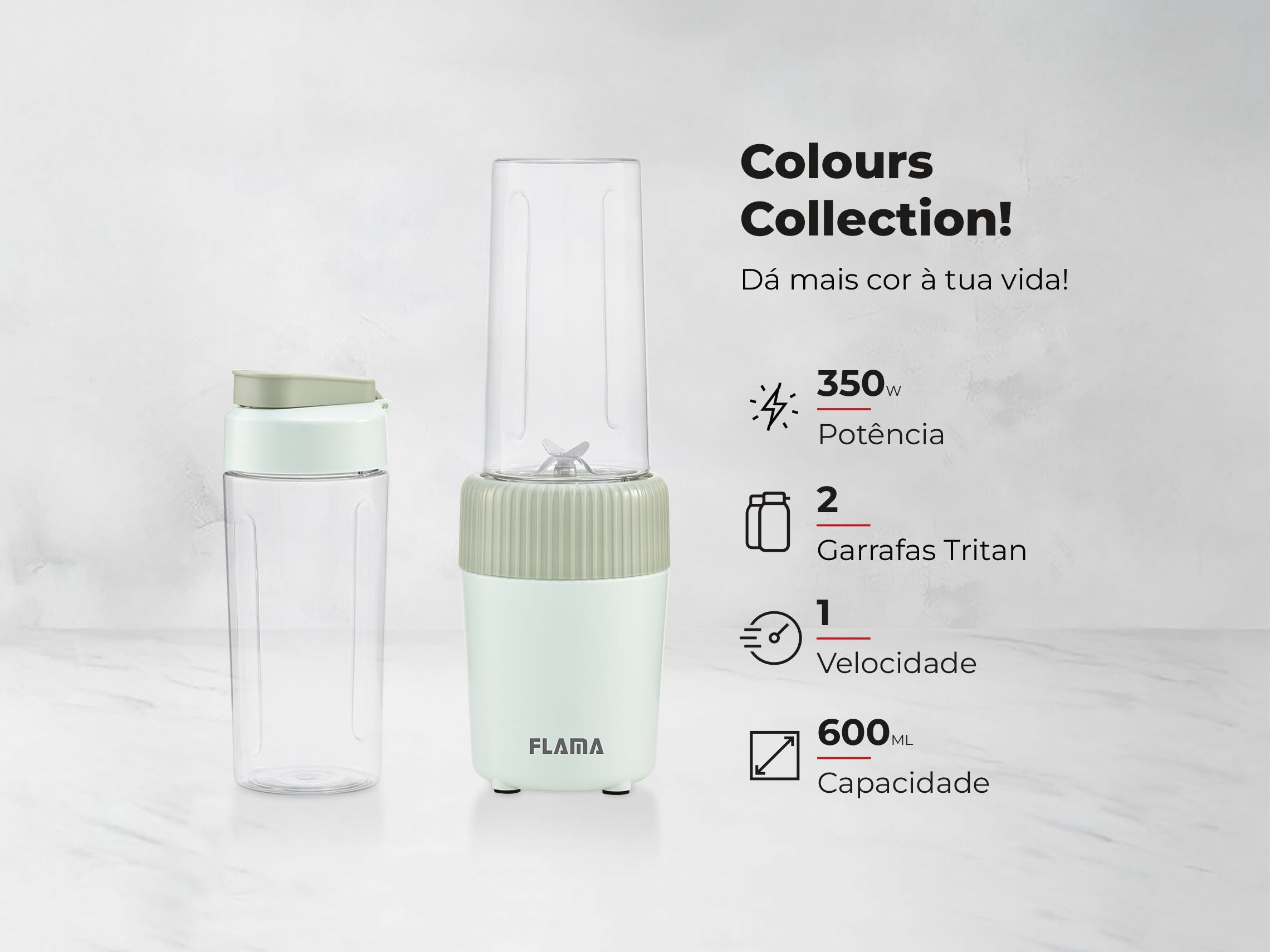 Liquidificadora To-Go Mint Green 2224FL FLAMA