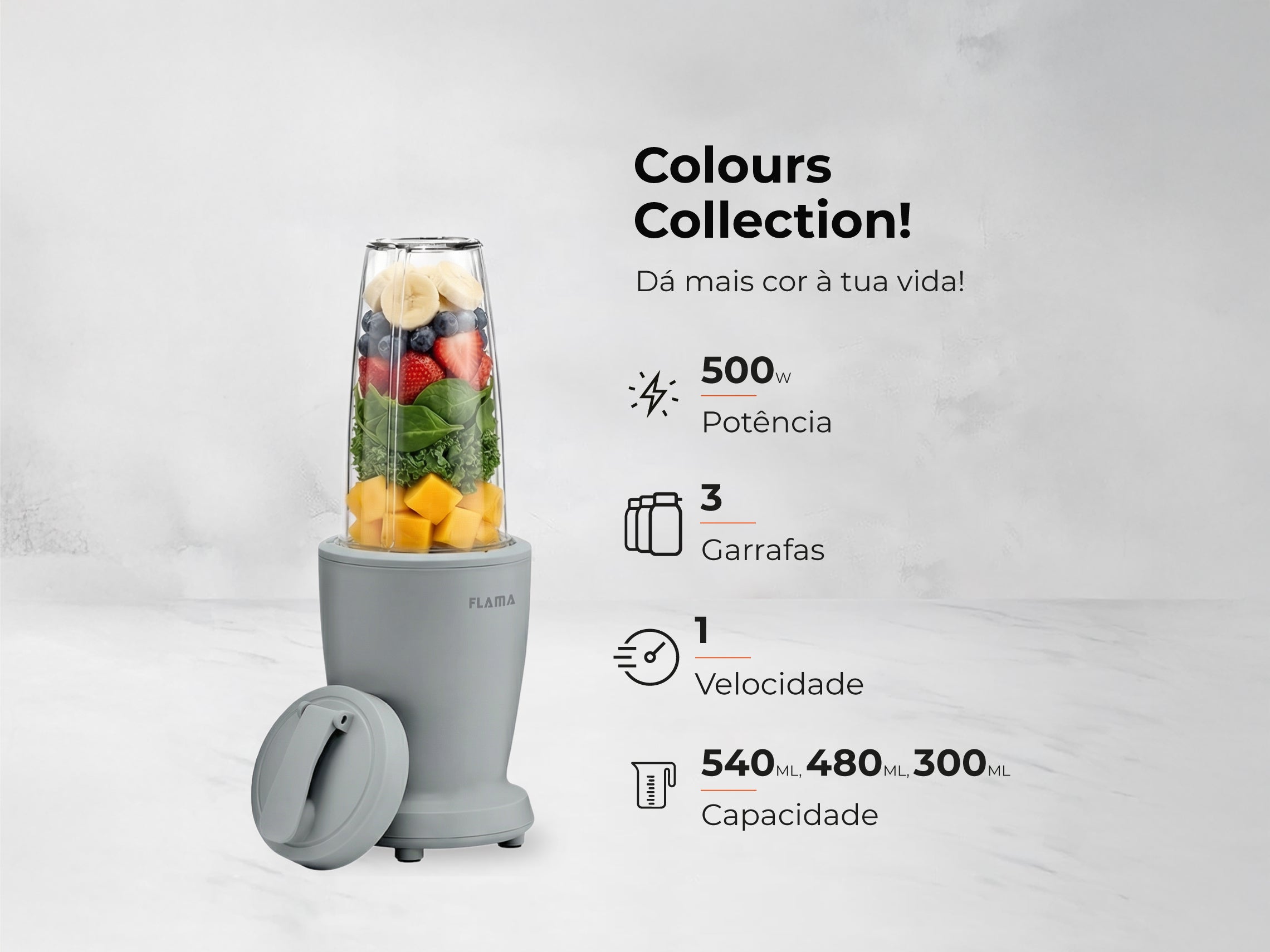 Liquidificadora To-Go Stone Gray 2226FL